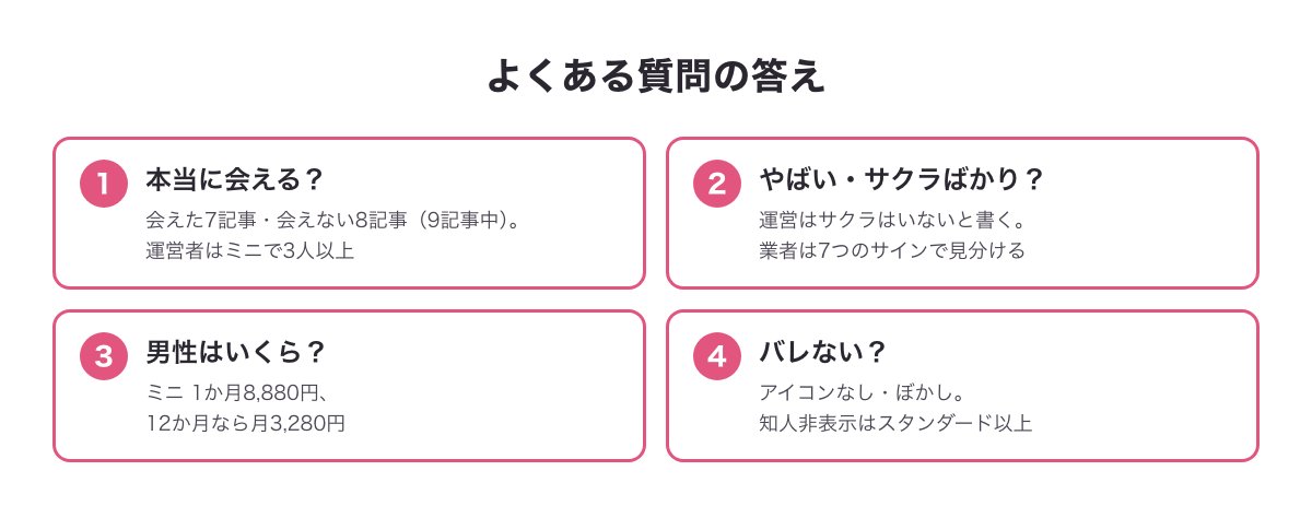 既婚者クラブの評判についてよくある質問の答えの図