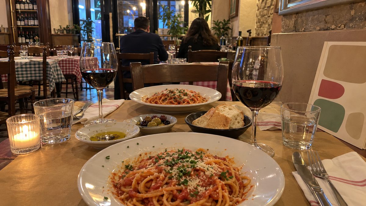 イタリアンのお店の店内のイメージ